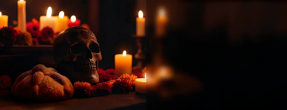 altar de día de muertos en Rosa Negra Los Cabos