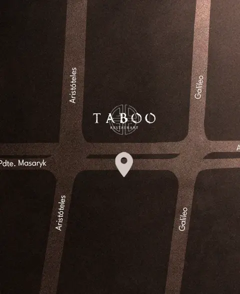 Mapa ubicación de Taboo Restaurant Polanco