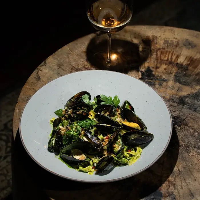 Linguini con Mejillones