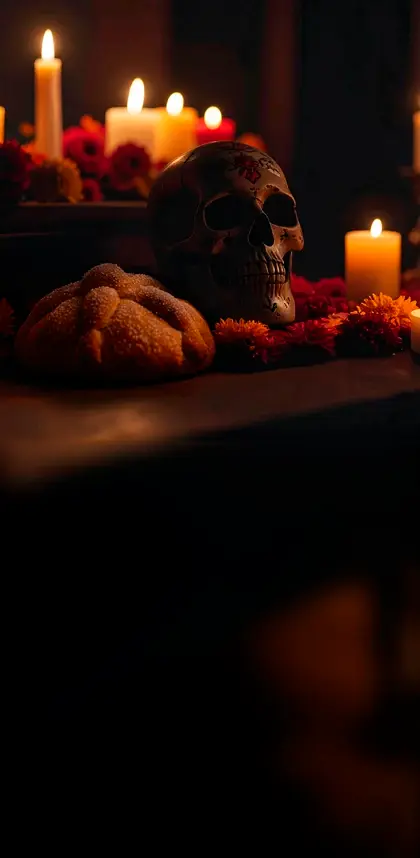 decoración para altar día de muertos