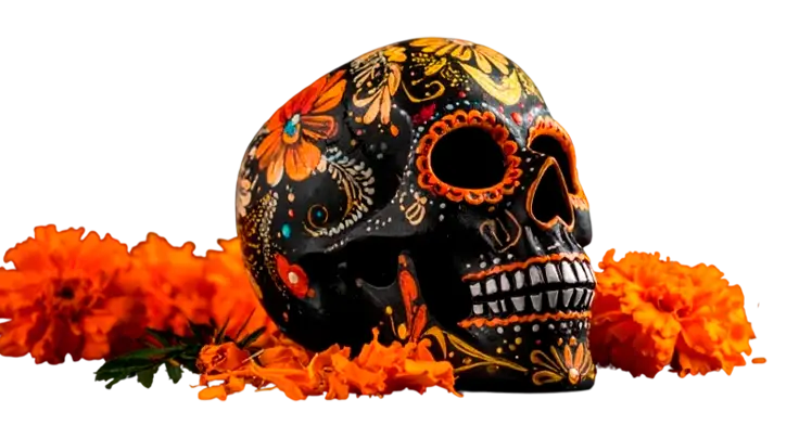 Día de Muertos skull